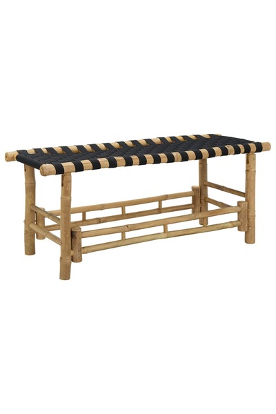 vidaxl Garden Bench 110 x 38 x 40 cm Bamboo Rectangular