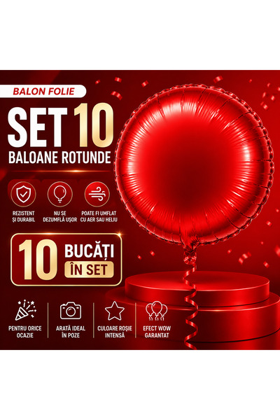 OEM SET OF 10 RED BALLOONS (RO-V02) (ProLE-10XBALON)