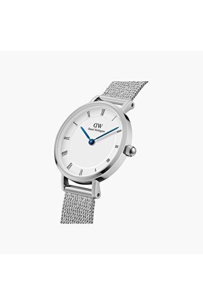 Daniel Wellington ساعة بشبكة منسوجة بأرقام رومانية 28 ملم
