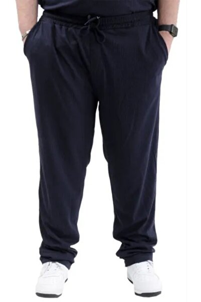 cusseli Large Size Men's Jogger Platinum Jacquard C24913 Dark Blue