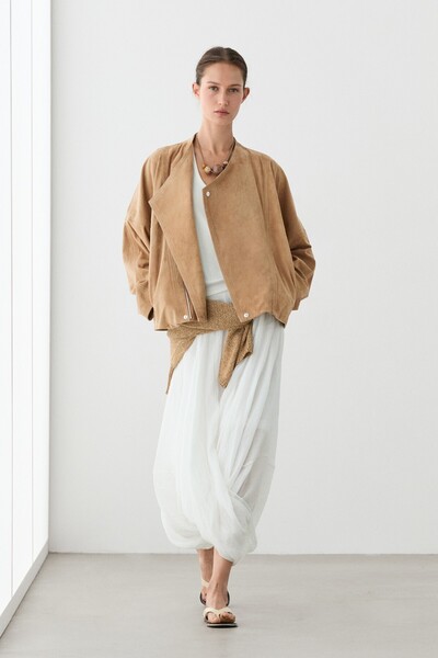 Massimo Dutti Kruvaze süet deri ceket