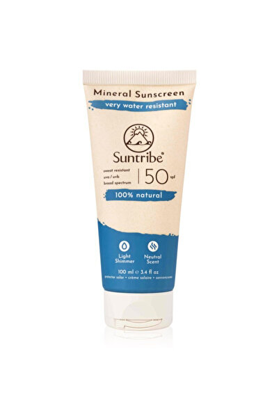 Suntribe 100% Mineral Αδιάβροχη Αντηλιακή Κρέμα Προσώπου και Σώματος SPF50 100ml
