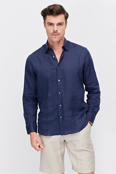 PAULMARK Men's Linen Regular Shirt