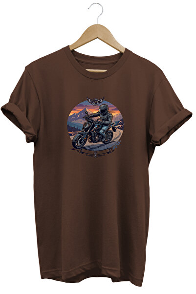 remonz Tricou pentru bărbați cu imprimeu motocicletă, design retro vintage, i...