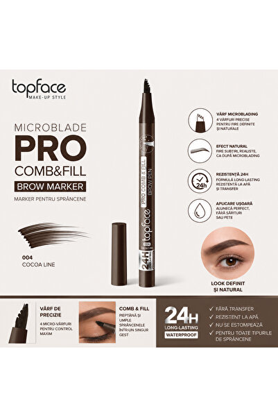 TOPFACE PRO Comb & Fill Brow Pen
