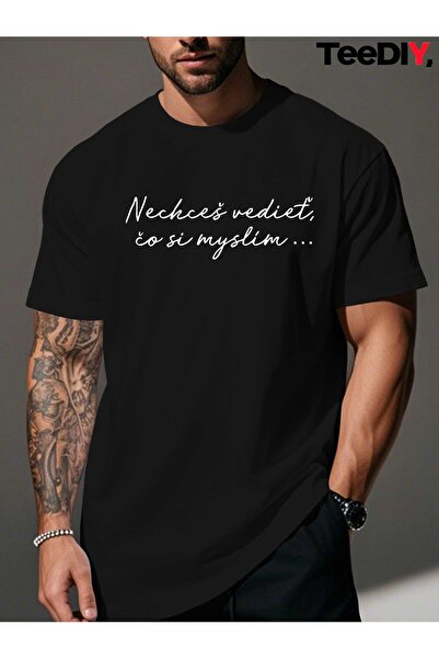 yiou trendy clothing تي شيرت صيفي للرجال بتصميم سلوفاكي مرح وطباعة أمثال مرحة...