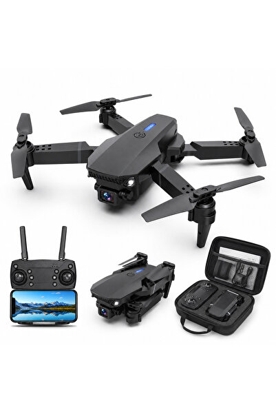beemen E88 Drone Çift Bataryalı Katlanabilir Mini Drone | Taşıma Çantalı | Ço...
