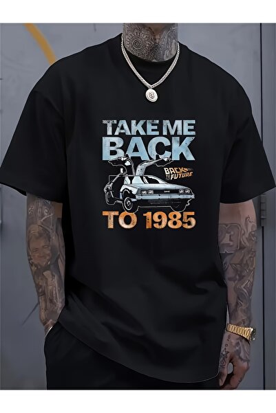 yiou trendy clothing تي شيرت رجالي بنمط ريترو بطبعة "Take Me Back to 50.42 Me...