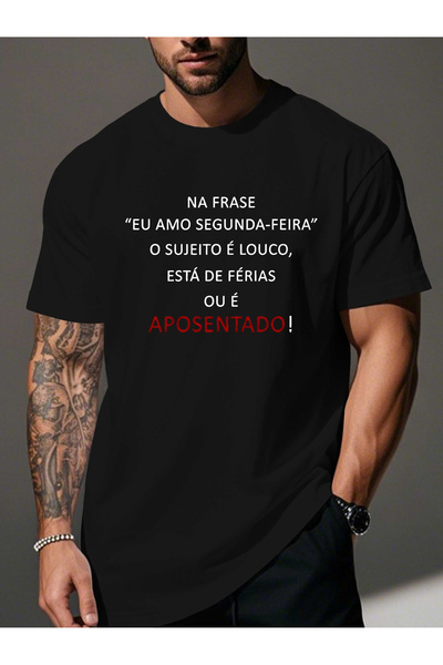 yiou trendy clothing تي شيرت رجالي مطوي من Portuguese Fun