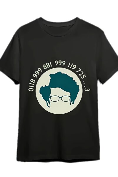yiou trendy clothing تي شيرت رجالي بتصميم مستوحى من IT Crowd