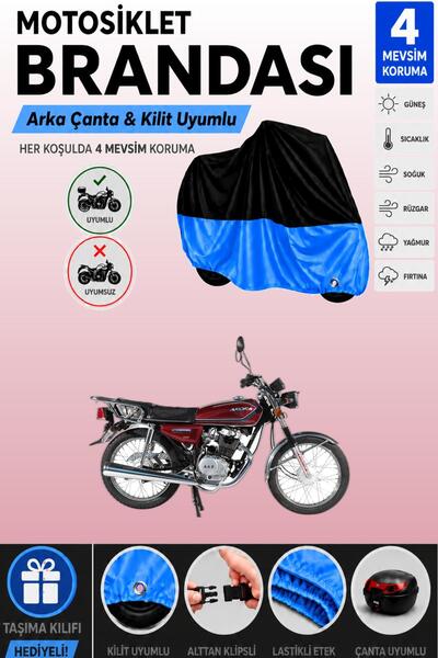 Cemku Double Black Top - Blue Bottom, Rear Bag Compatible Arora Ar 100-8 Spor...