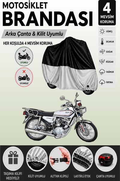Cemku Double Black Top - Gray Bottom, Rear Bag Compatible Kuba Cheetah 100R M...