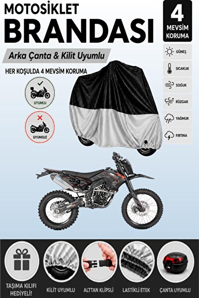 Cemku Double Black Top - Gray Bottom, Rear Bag Compatible Asian Rx 250 Cross ...