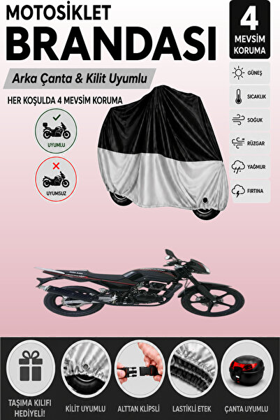 Cemku Double Black Top - Gray Bottom, Rear Bag Compatible Kuba Faswind 200R M...