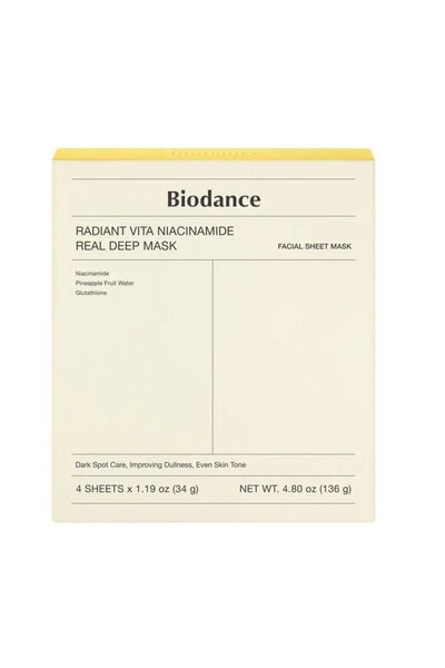 Biodance RADIANT VITA NIACINAMIDE REAL DEEP MASK - Gel-Type Mask with Niacina...