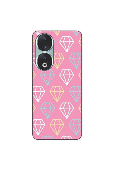 OEM Husa compatibila cu Honor 90 5G Silicon Gel Tpu Model Diamond Pattern Doo...