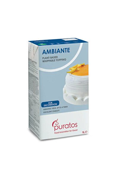 PURATOS Sıvı Vegan Krem Şanti (Ambiante Topping) 1L