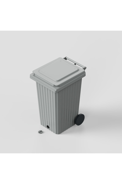 Wave Bin Europubela WAVE cu evacuare Gri 240L AETA Pubela Concrete