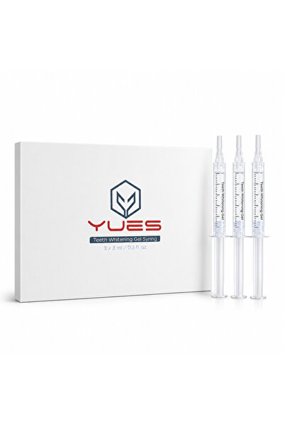 YUES Diş Beyazlatma Jeli Şırınga Seti 3 x 3 ml Teeth Whitening Gel Syringe