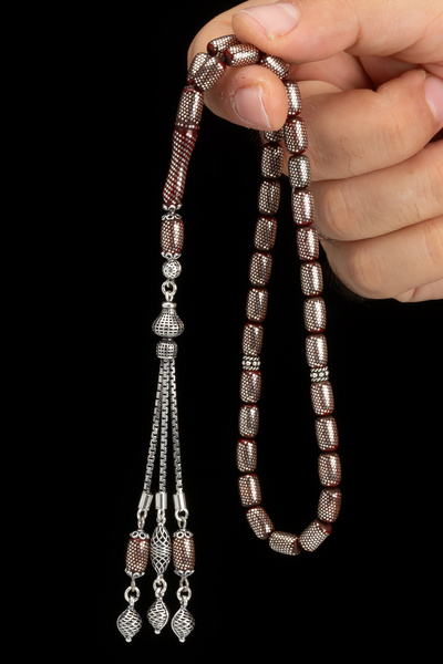 OTTOTESBİH Sertifikalı Harun Düzgün Usta İşçiliği 6x9.5mm Çeşm-i Bülbül İşleme Kuka Tespih