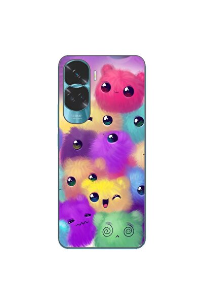 OEM Husa compatibila cu Honor 90 Lite 5G Silicon Gel Tpu Model Pufosi Colorati