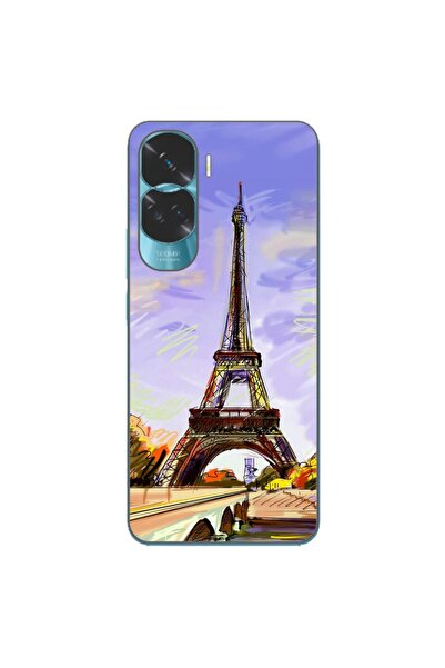 OEM Husa compatibila cu Honor 90 Lite 5G Silicon Gel Tpu Model Desen Turnul E...