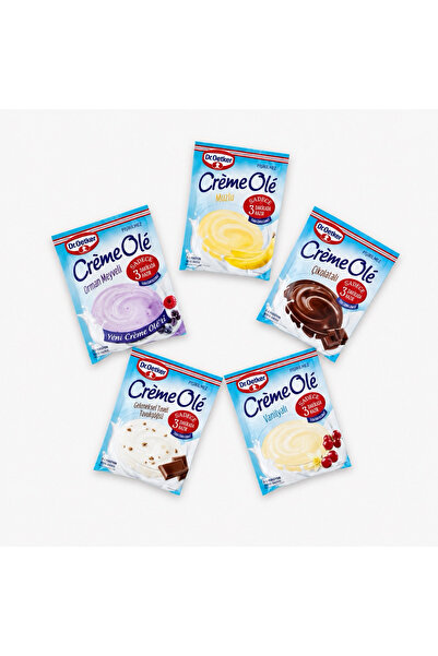 Dr. Oetker * Crème Olé 5 Farklı Lezzet Tanışma Paketi | Hızlı Hazır Tatlı Seti