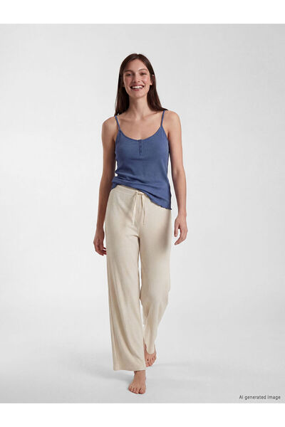 LC Waikiki Esvab • Modern & Distinctive Women's Corded Ribbed Pajama Bottoms