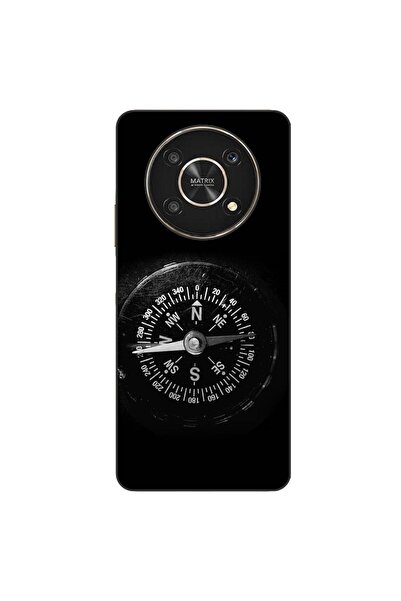 OEM Калъф, съвместим с Honor X30, силиконов гел TPU, винтидж модел с компас