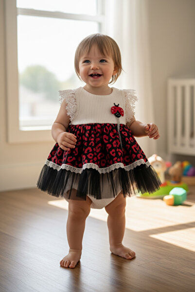 BİANCOFİGLİO Ruffled Sleeves, Ruffled Skirt, Puffy Ruffle Dress