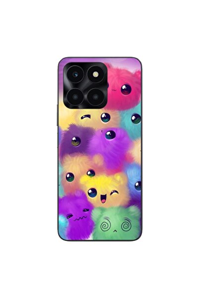 OEM Husa compatibila cu Honor X6a Silicon Gel Tpu Model Pufosi Colorati