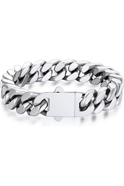 Bandmax Men's Stainless Steel Bracelet, 12.5mm Wide, Silver/Gold/Black, 19-23...