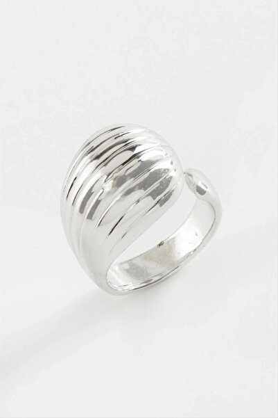 Marsilyan Nvdn- Striped Water Drop Metal Ring Iegrs-Nvdn1