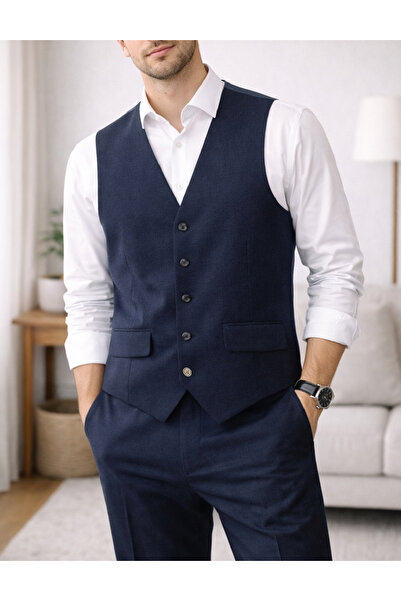 Evendi Vest, Navy Blue