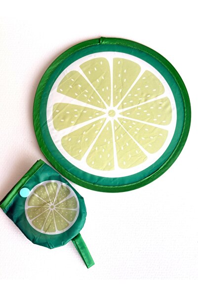 MOJOCALE Limon Katlanabilir Kılıflı Yelpaze - Çantalı 21X21