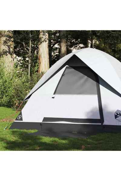vidaxl 2-person white dome camping tent, opaque fabric, Waterproof