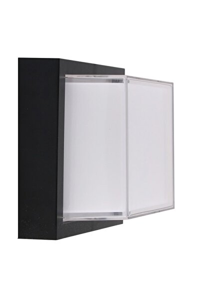 V-TAC Europe Ltd. Aplica LED 12W, pătrată, neagră, 3000K