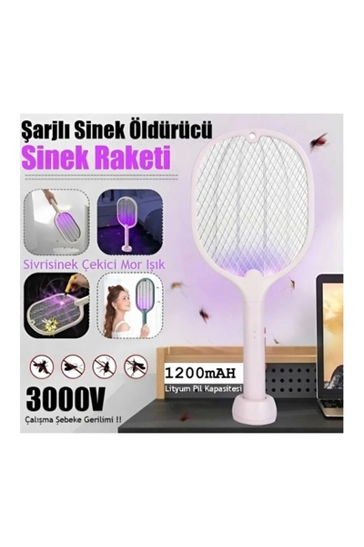 Empressco asonic Şarjlı Sinek Öldürücü Sivrisinek Raketi Elektrkli Karasinek ...