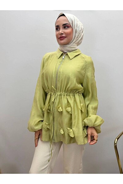 JOOQSTORE Silvery Thin Tensel Balloon Jacket