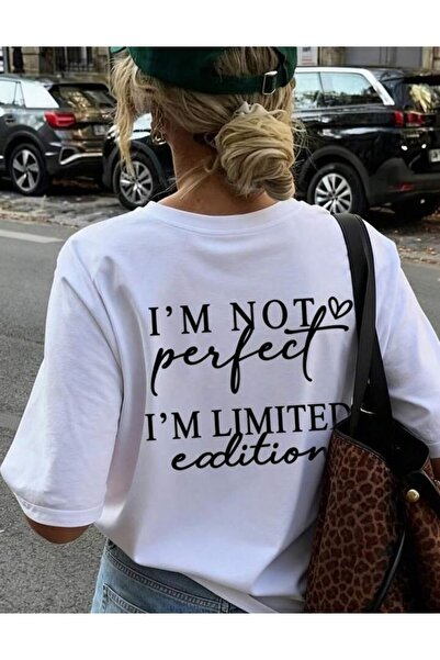 LELVANİ NU SUNT PERFECT, SUNT EDIȚIE LIMITATĂ, TRICOU CU TEXT IMPRIMAT
