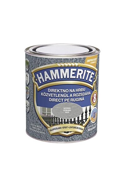 Hammerite Vopsea metalică, efect ciocănit 0.75 L, Hammerite, gri / 5093487