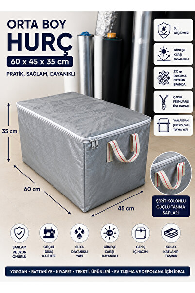Branda Noktası 60×45×35 Hurç Fermuarlı Su Geçirmez Uv Korumalı 230 Gr Dokuma ...