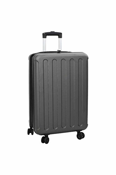vidaxl Valiză cu blocare Gri închis 43 x 27 x 66 cm Plastic ABS