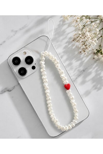 FİŞNEİLETİŞİM PİNTEREST İNCİLİ KALP TELEFON CHARMI TELEFON İPİ