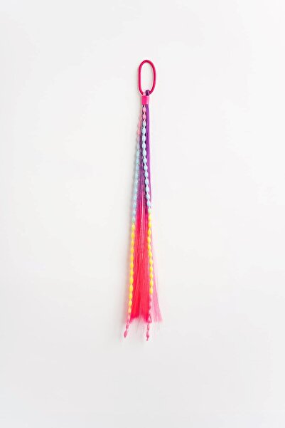 Banamio Balloon Braided Tinsel Detailed Elastic Hair Clip