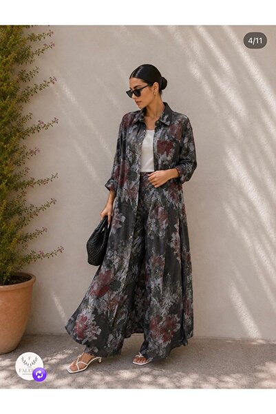 yusracollectionn Italian Linen Premium Set – Women's Combination with Floral ...