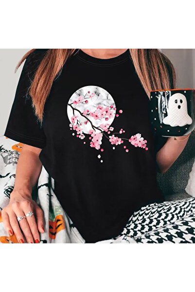 bellanova Sila Trend Unisex Black Oversize Printed T-Shirt Streetwear Comfort...