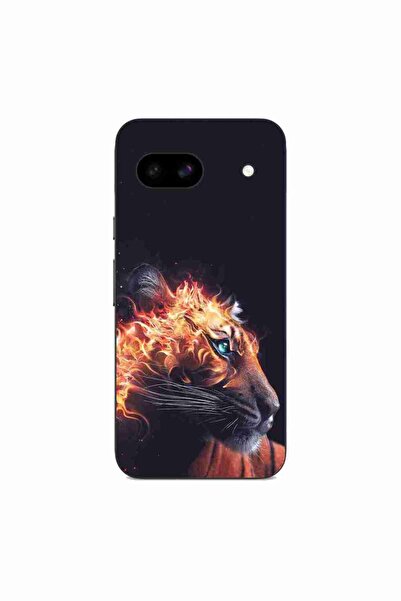 OEM Husa compatibila cu Google Pixel 8A Silicon Gel Tpu Model Flameborn Tiger