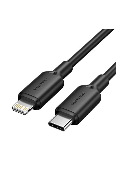 Vention Cablu USB-C la Lightning 3A 480Mbps 1m negru