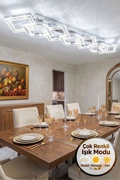 Lumia Lighting Luvia Model 7"li Gümüş 3 Renk Modu Yemek Masası Oturma Çocuk Y...